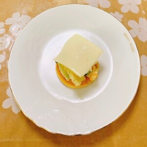 ポテサラチーズのカナッペ